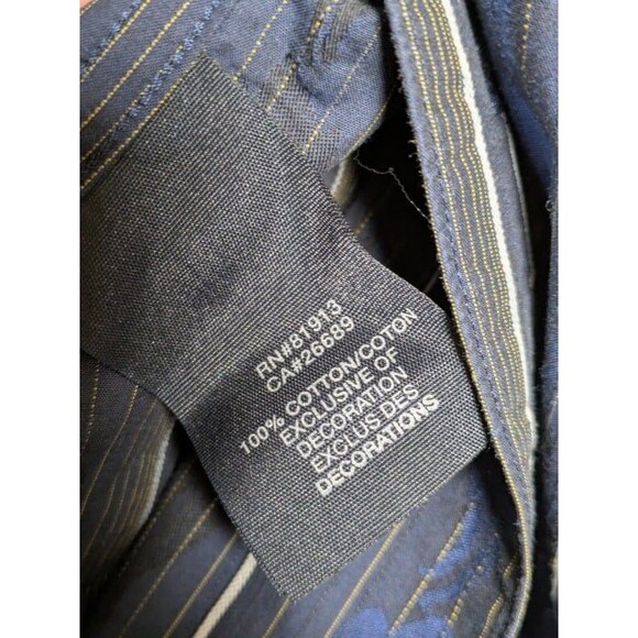 Robert Graham Blue Stripe Button Down Shirt Flip Cuffs Size Large Cameron ASO - Picture 7 of 9